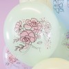 Шар (12''/30 см) Акварельные цветы, Ассорти, макарунс