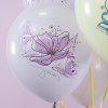 Шар (12''/30 см) Акварельные цветы, Ассорти, макарунс