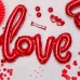 Фольгированный шар-фигура надпись "LOVE" красный (104 см)