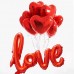 Фольгированный шар-фигура надпись "LOVE" красный (104 см)