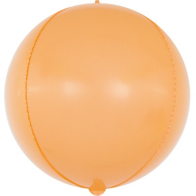 Шар-сфера 3D макарунс оранжевый (61 см)