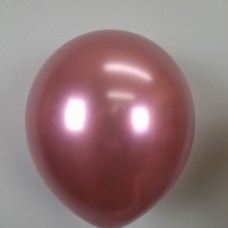Шар (12''/30 см) Розовый, хром
