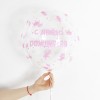Шар (18''/46 см) Deco Bubble, Розовые короны ДР, Прозрачный, Кристалл