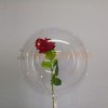 Светящаяся сфера на палке, Роза темно- красная №567
