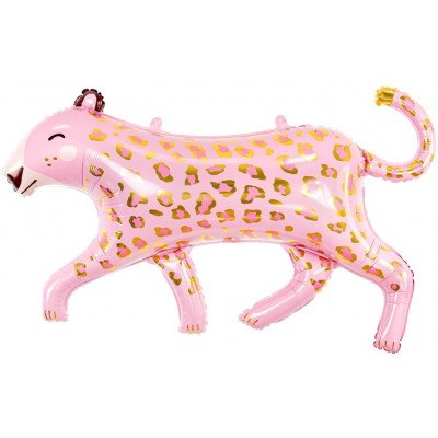 Шар (46''/117 см) Фигура, Леопард, Розовый