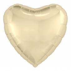 Фольгированный воздушный шар-сердце Шампань (48 см)
