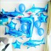 Фольгированный воздушный шар-фигура Страшная акула синий (107 см)