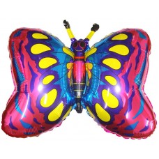 Фольгированный воздушный шар-фигура Бабочка фуше (89 см)