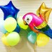Фольгированный воздушный шар-фигура Супер попугай (89 см)