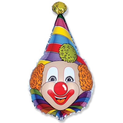 Фольгированный воздушный шар-фигура Клоун (71 см)