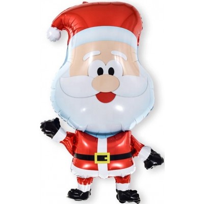 Фольгированный воздушный шар-фигура Веселый Санта (81 см)