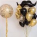 Фольгированный воздушный шар-фигура Усы черный (107 см)