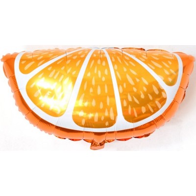 Фольгированный воздушный шар-фигура Долька апельсина (66 см)