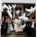 Фольгированный воздушный шар-фигура Голубь на свадьбу белый (86 см)