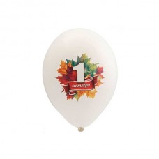 Воздушный шар с рис. "1 сентября" белый (36 см)