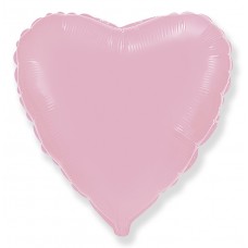 Шар (18''/46 см) Сердце, Розовый