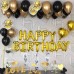 Набор шаров-букв мини-надпись "Happy Birthday" золото (41 см)