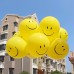 Воздушный шар Смайл №2 желтый пастель (30 см)