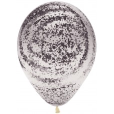 Воздушный шар Граффити мраморный узор прозрачный агат (30 см)
