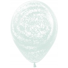 Воздушный шар Морозное граффити макарунс светлая мята агат (30 см)