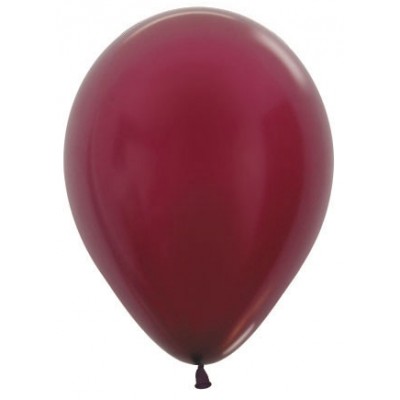  Воздушный шар бургундия металлик (30 см)