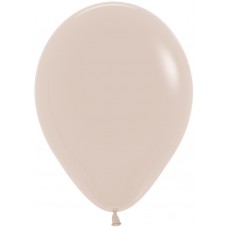  Воздушный шар белый песок пастель (30 см)