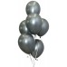  Воздушный шар графит металлик (30 см)