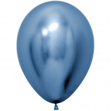  Воздушный шар Reflex зеркальный блеск синий хром (30 см)