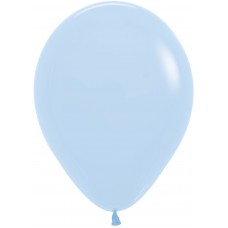  Воздушный шар Макарунс нежно-голубой пастель (30 см)