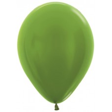  Воздушный шар лайм металлик (30 см)