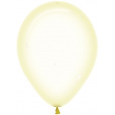  Воздушный шар Макарунс хрустально-желтый кристалл (30 см)