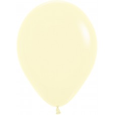 Воздушный шар Макарунс светло-желтый пастель (30 см)