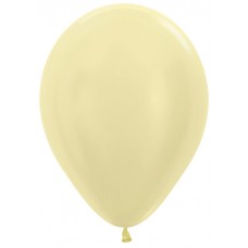  Воздушный шар светло-желтый перламутр (30 см)