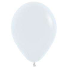  Воздушный шар белый пастель (30 см)
