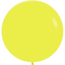 Большой шар желтый пастель