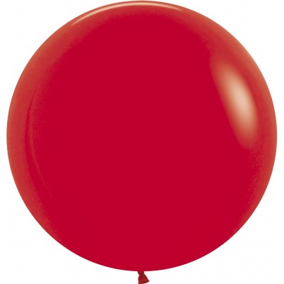 Большой шар красный пастель
