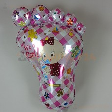 Шар (38''/97 см) Фигура, Ножка малышки, Розовый