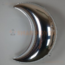 Шар (35''/89 см) Фигура, Полумесяц, Серебро