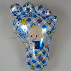 Шар (38''/97 см) Фигура, Ножка малыша, Голубой