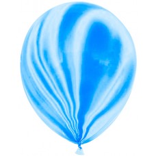 Воздушный шар Мрамор синий агат (30 см)