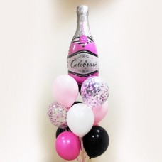 Композиция из шаров Розовое шампанское